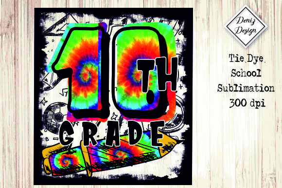 10th-Grade School PNG Sublimation for Modern Graphic Design and Crafts