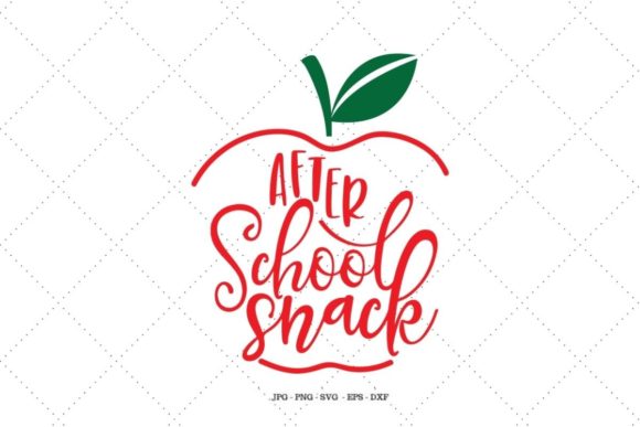 Gift for Teacher - After School Snack Graphics for Crafts and Content