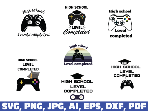 High School Level Completed Set: A Graphics Bundle for Crafts and Merch