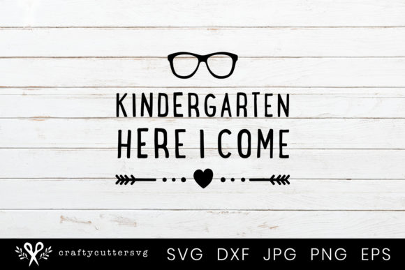 Kindergarten Here I Come – A Playful Graphic Design Asset for Crafts and Local Businesses