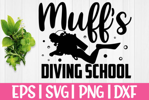 Muff's Diving School: A Versatile Graphic Design Asset for Creative Publishers