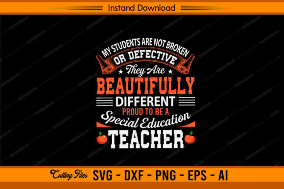 My Students Are Not Broken - Teacher Graphics for Crafts