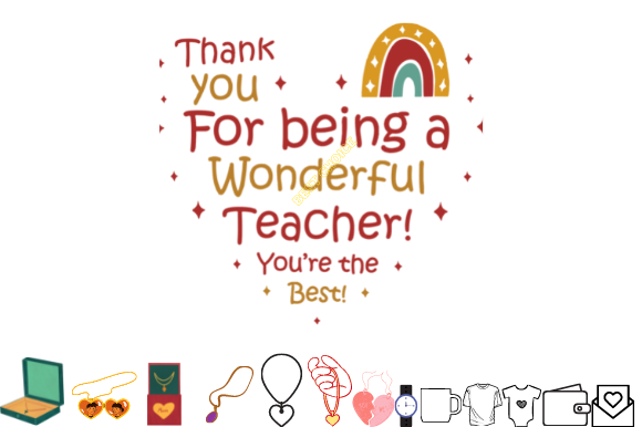 Teacher Gift the Art Ink Jewelry -1: A Graphics Asset for Crafts and Merch