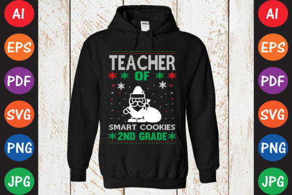 Teacher of Smart Cookies 2nd Grade – A Creative Design Asset for Bloggers and Publishers